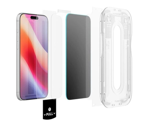 Spigen Glass tR EZ Fit Pro HD (Privacy) 1 Pack do iPhone 18 Pro (tr - 1586416 - zdjęcie 2
